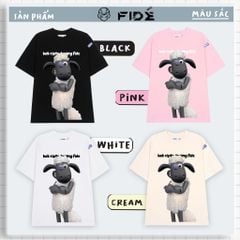 Áo thun FIDE Cừu shaun phông unisex nam nữ form rộng cổ tròn ulzzang SHAUN 17
