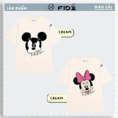 Áo thun FIDE unisex phông trơn nam nữ cổ tròn Mic&Min