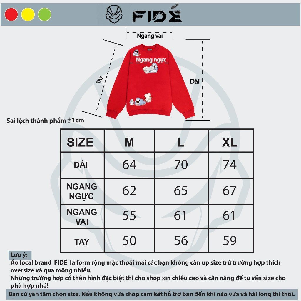 Áo Sweater FIDE SHARK unisex nam nữ Sweater Cotton oversize form rộng -SW03