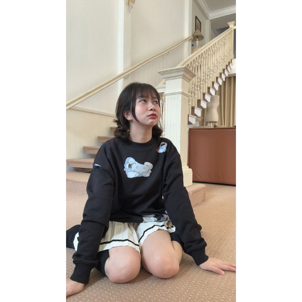 Áo Sweater FIDE SHARK unisex nam nữ Sweater Cotton oversize form rộng -SW03