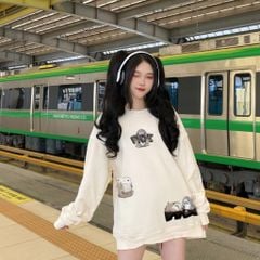 Áo Sweater FIDE SHARK unisex nam nữ Sweater Cotton oversize form rộng -SW02
