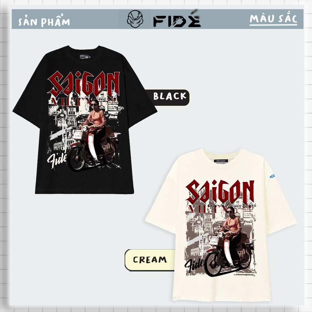 Áo thun FIDE phông trơn nam nữ cổ tròn FIDE SÀI GÒN SS4