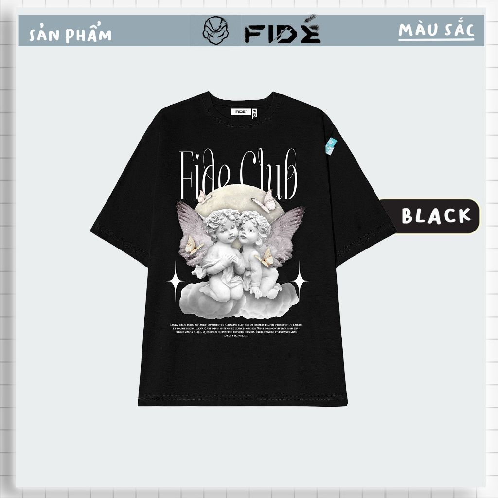 Áo thun FIDE phông trơn nam nữ cổ tròn PHỤC HƯNG 03