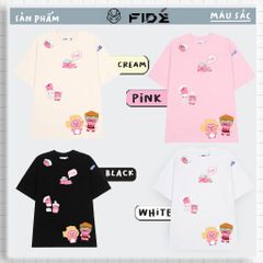 Áo thun FIDE LOOPY Hải Ly unisex form rộng cổ tròn LOOPY - AT19