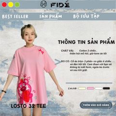 Áo thun FIDE phông trơn nam nữ cổ tròn FIDE GẤU LOTSO 32