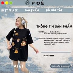 Áo thun FIDE CAPYBARA unisex form rộng cổ tròn CAPYBARA - AT61