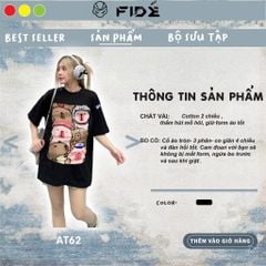 Áo thun FIDE CAPYBARA unisex form rộng cổ tròn CAPYBARA - AT62 Cotton