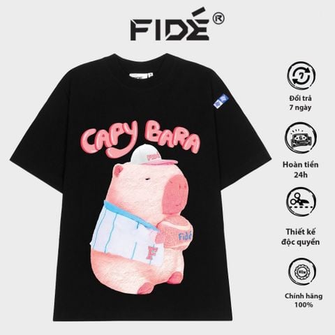 Áo thun FIDE CAPYBARA phông unisex form rộng local brand nam nữ cổ tròn oversize - AT70