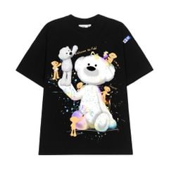 Áo thun FIDE TEEDY GẤU BÔNG phông unisex form rộng local brand nam nữ cổ tròn oversize - AT64 (TẶNG KÈM GẤU)