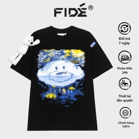 Áo thun FIDE TEDDY phông unisex form rộng local brand nam nữ cổ tròn oversize Đínhgấu AT66(TẶNG GẤU)