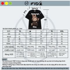 Áo thun FIDE LABUBU phông unisex form rộng local brand nam nữ cổ tròn oversize - AT76
