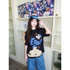 Áo thun FIDE TEDDY phông unisex form rộng local brand nam nữ cổ tròn oversize Đínhgấu AT43(TẶNG GẤU)