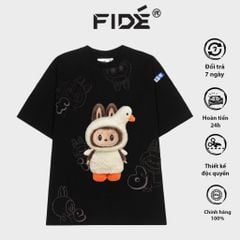 Áo thun FIDE LABUBU phông unisex form rộng local brand nam nữ cổ tròn oversize - AT74