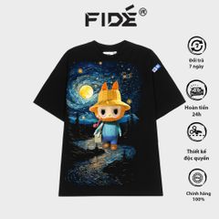 Áo thun FIDE LABUBU phông unisex form rộng local brand nam nữ cổ tròn oversize - AT77