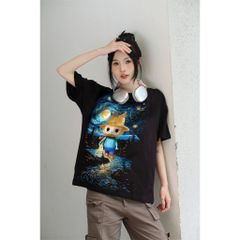 Áo thun FIDE LABUBU phông unisex form rộng local brand nam nữ cổ tròn oversize - AT77