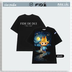 Áo thun FIDE LABUBU phông unisex form rộng local brand nam nữ cổ tròn oversize - AT77