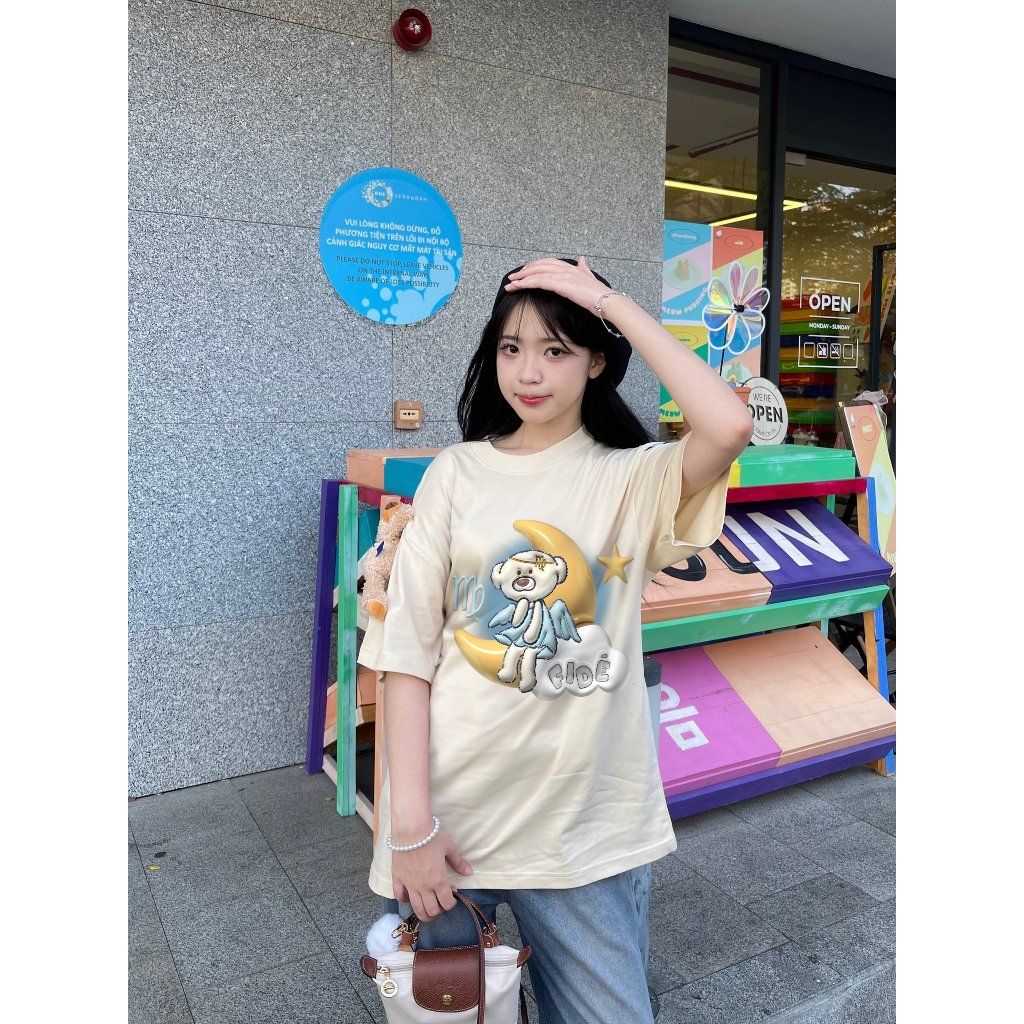 Áo thun FIDE TEDDY phông unisex form rộng local brand nam nữ cổ tròn oversize - AT78 (TẶNG KÈM GẤU)
