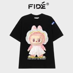 Áo thun FIDE LABUBU MOMOKO phông unisex form rộng local brand nam nữ cổ tròn oversize - AT80