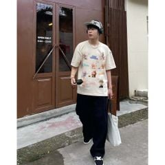 Áo thun FIDE LABUBU phông unisex form rộng local brand nam nữ cổ tròn oversize - AT81