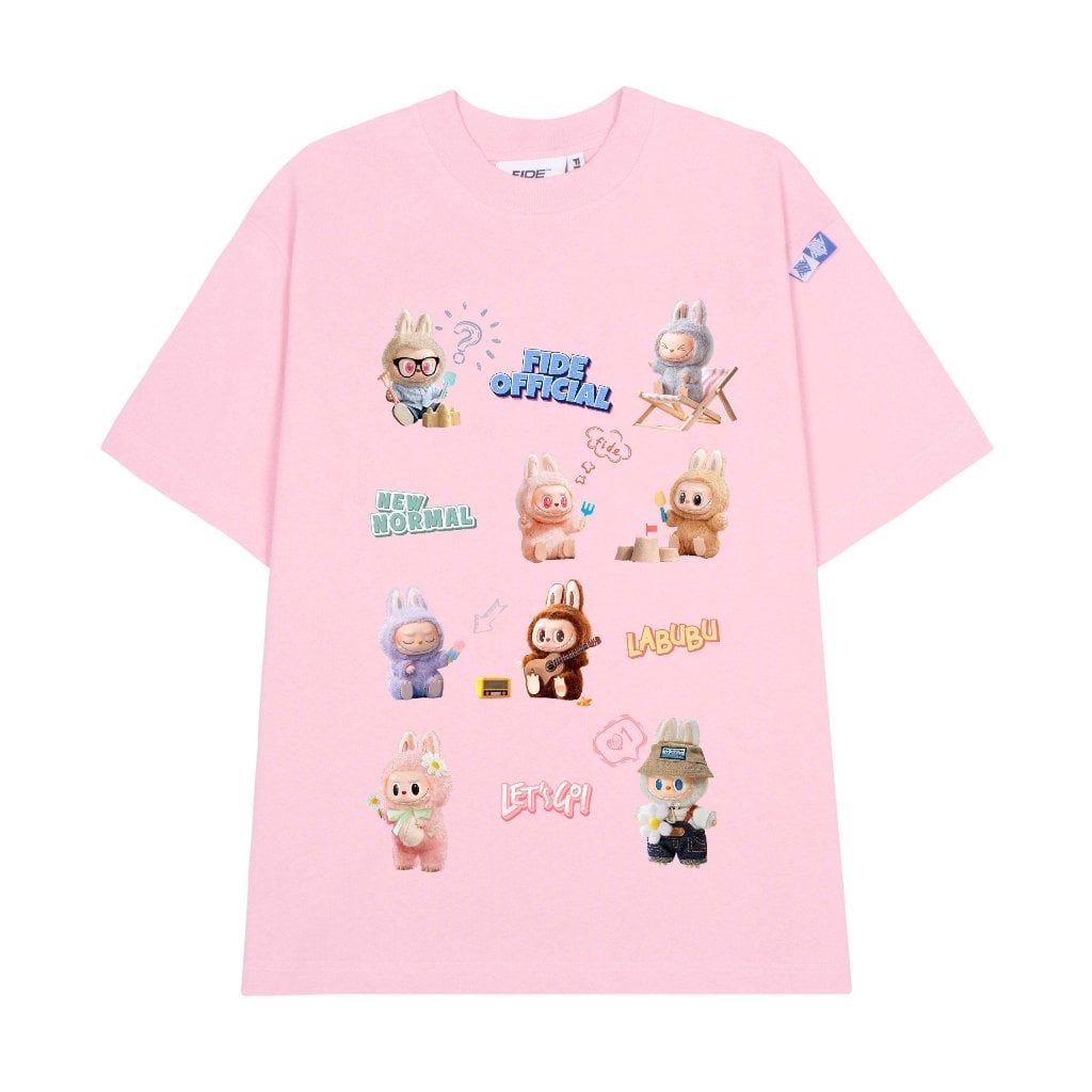 Áo thun FIDE LABUBU phông unisex form rộng local brand nam nữ cổ tròn oversize - AT81