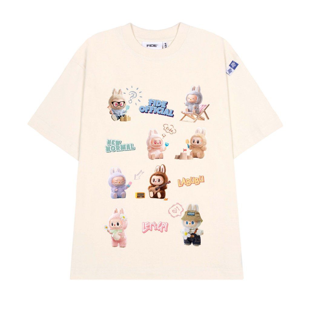 Áo thun FIDE LABUBU phông unisex form rộng local brand nam nữ cổ tròn oversize - AT81