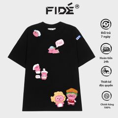 Áo thun FIDE LOOPY Hải Ly unisex form rộng cổ tròn LOOPY - AT19