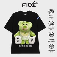 Áo thun FIDE GẤU BƠ unisex form rộng cổ tròn LOTSO - AT17