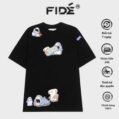 Áo thun FIDE shark unisex form rộng cổ tròn SHARK CUTE - AT10