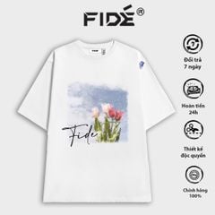 Áo thun FIDE phông unisex nam nữ form rộng ulzzang HOA TULIP