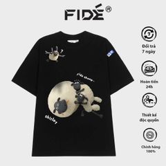 Áo thun FIDE Cừu Shaun phông trơn nam nữ cổ tròn unisex SHAUN 08