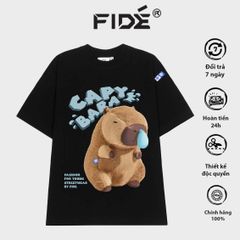 Áo thun FIDE CAPYBARA unisex form rộng cổ tròn CAPYBARA - AT57 Cotton
