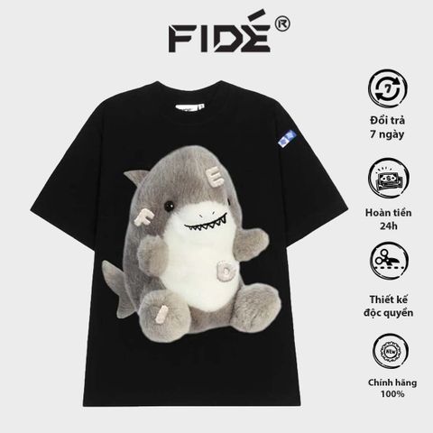 Áo thun FIDE cá mập Baby Shark phông unisex nam nữ form rộng cổ tròn ulzzang SHARK 02