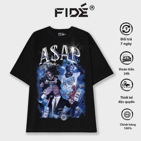 Áo thun FIDE phông trơn nam nữ cổ tròn ASAP