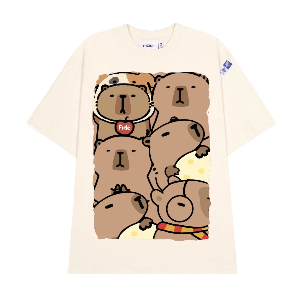 Áo thun FIDE CAPYBARA phông unisex form rộng local brand nam nữ cổ tròn oversize - AT63