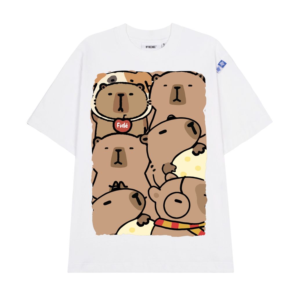 Áo thun FIDE CAPYBARA phông unisex form rộng local brand nam nữ cổ tròn oversize - AT63