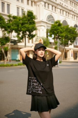 Áo thun FIDE TEEDY phông cotton unisex nam nữ form rộng cổ tròn áo đính gấu - AT72 (TẶNG KÈM GẤU)