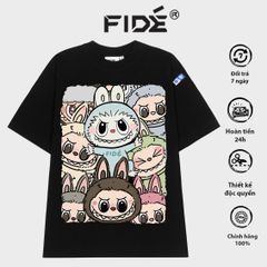 Áo thun FIDE LABUBU phông unisex form rộng local brand nam nữ cổ tròn oversize - AT73