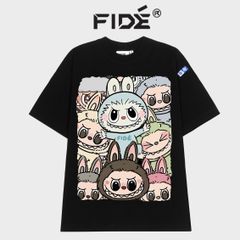 Áo thun FIDE LABUBU phông unisex form rộng local brand nam nữ cổ tròn oversize - AT73