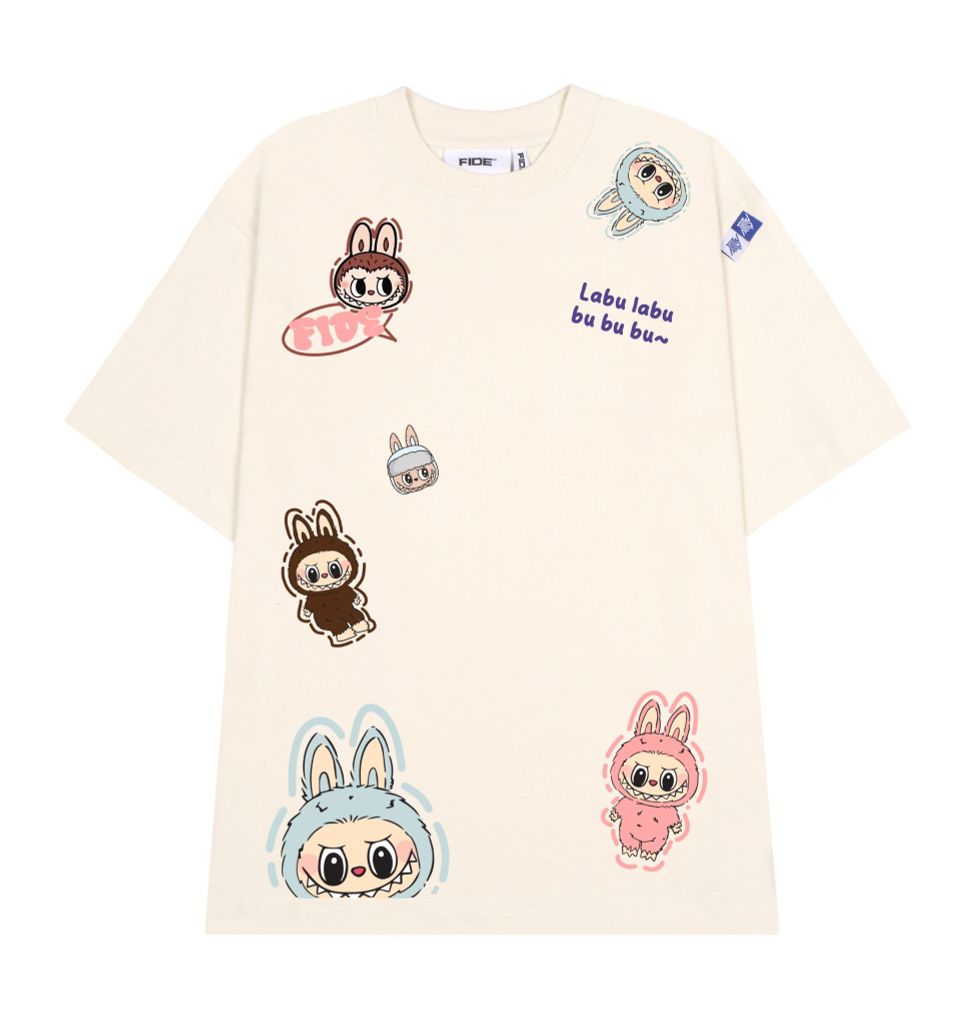 Áo thun FIDE LABUBU phông unisex form rộng local brand nam nữ cổ tròn oversize - AT79