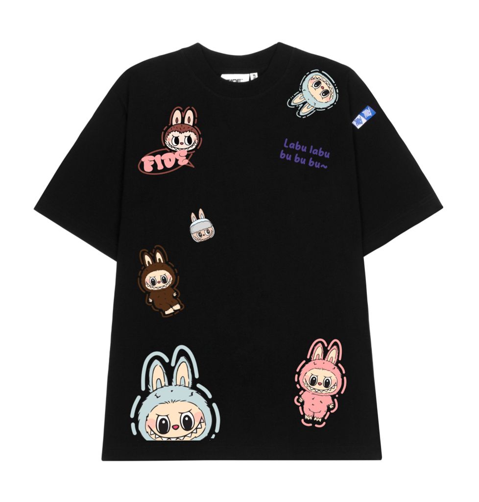 Áo thun FIDE LABUBU phông unisex form rộng local brand nam nữ cổ tròn oversize - AT79