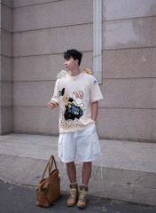 Áo thun FIDE TEDDY phông unisex form rộng local brand nam nữ cổ tròn oversize Đínhgấu AT85(TẶNG GẤU)