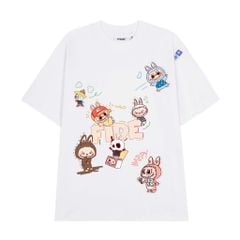 Áo thun FIDE LABUBU phông unisex form rộng local brand nam nữ cổ tròn oversize - AT87