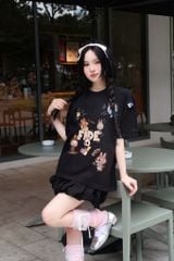 Áo thun FIDE LABUBU phông unisex form rộng local brand nam nữ cổ tròn oversize - AT87