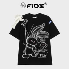 Áo thun FIDE TEDDY phông unisex form rộng local brand nam nữ cổ tròn oversize Đínhgấu AT89(TẶNG GẤU)