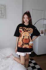 Áo thun FIDE con gián thiếu ngủ phông unisex form rộng local brand nam nữ cổ tròn oversize AT93