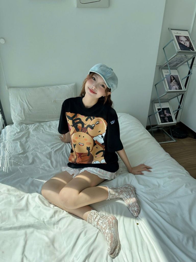 Áo thun FIDE con gián thiếu ngủ phông unisex form rộng local brand nam nữ cổ tròn oversize AT93