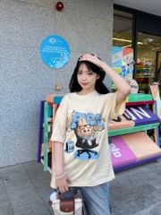 Áo thun FIDE LABUBU phông unisex form rộng local brand nam nữ cổ tròn oversize - AT97
