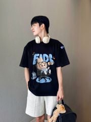 Áo thun FIDE LABUBU phông unisex form rộng local brand nam nữ cổ tròn oversize - AT97