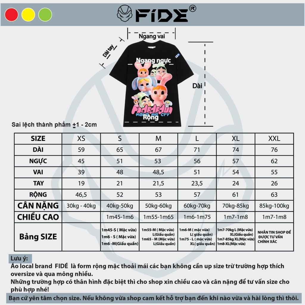 Áo thun FIDE Baby Cry phông unisex form rộng local brand nam nữ cổ tròn oversize - AT103