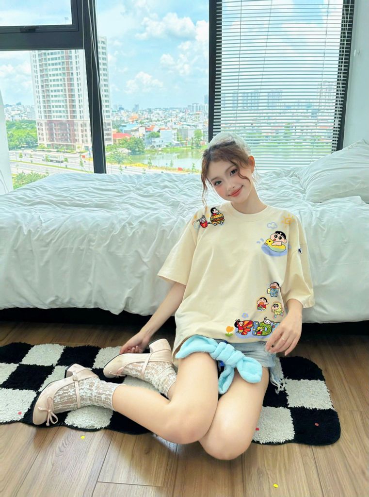 Áo thun FIDE SHIN Bút Chì phông unisex form rộng local brand nam nữ cổ tròn oversize - AT104